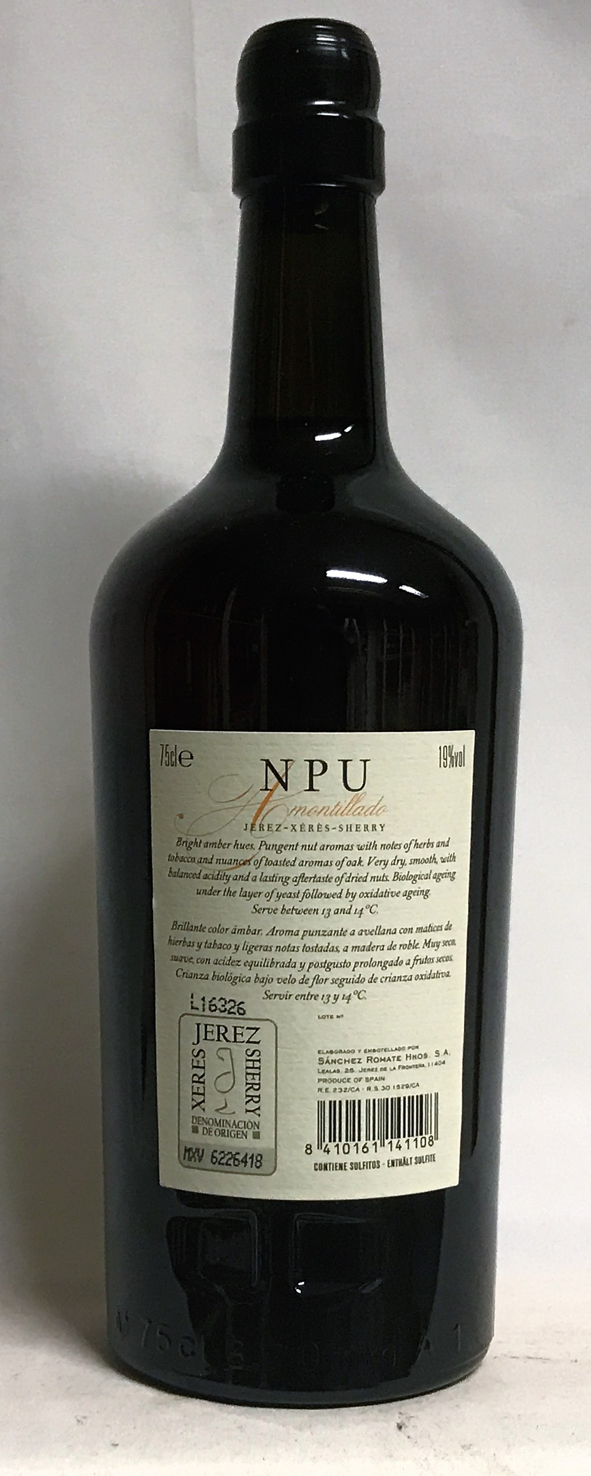 Sherry Romate NPU Amontillado Reserva Especial