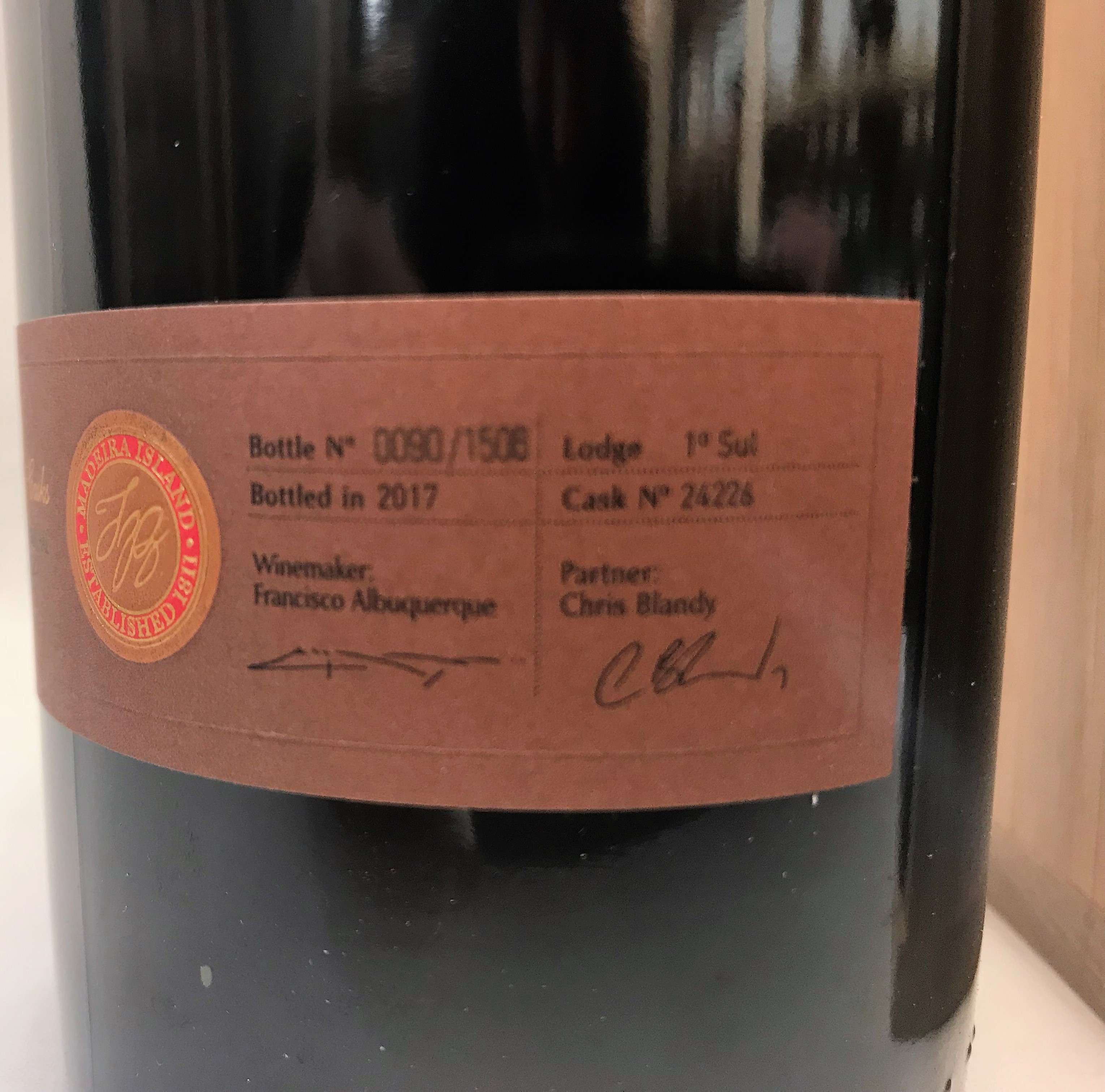 Madeira Blandys Bual 1957