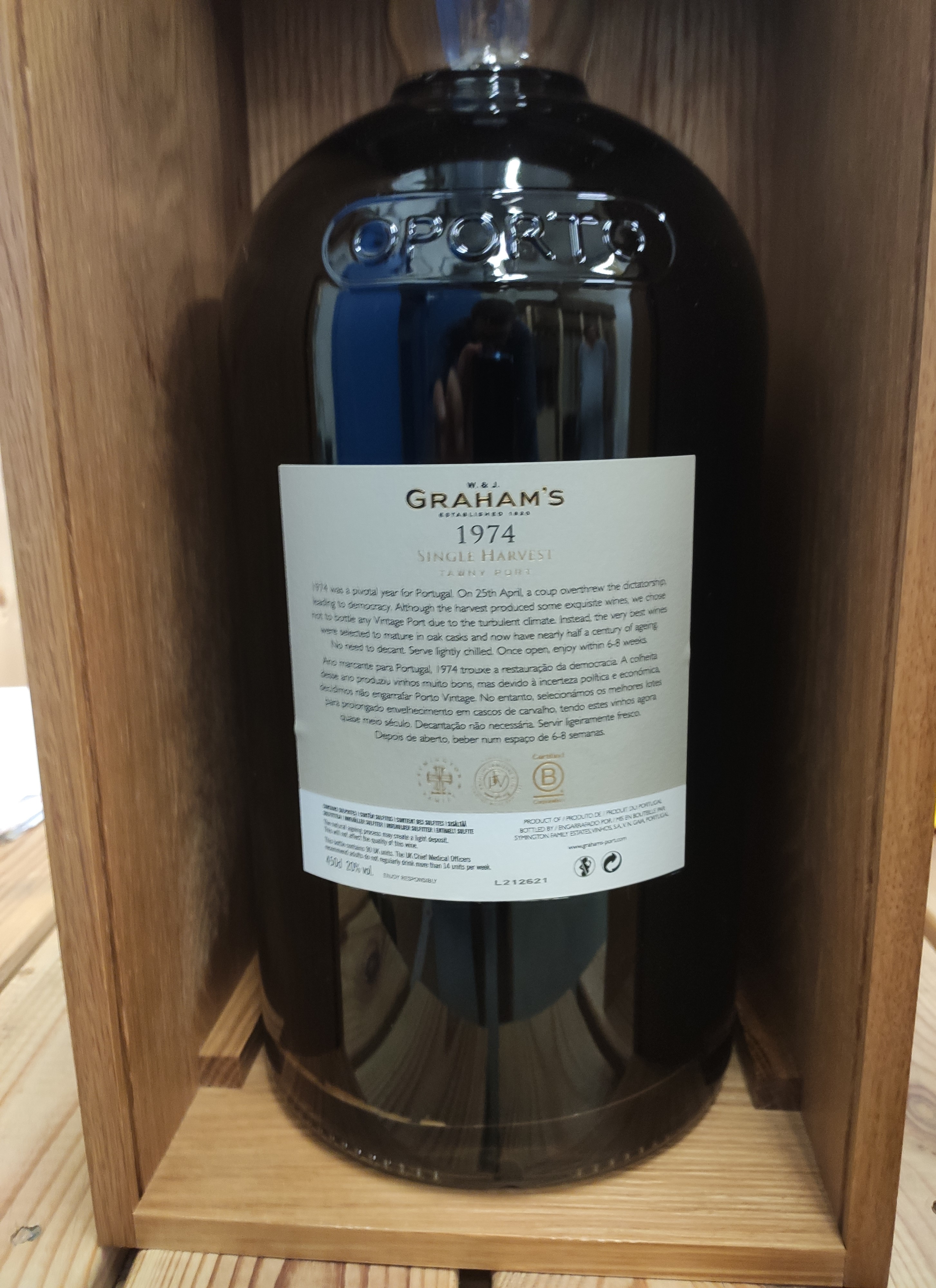 Graham Single Harvest Colheita Port 1974