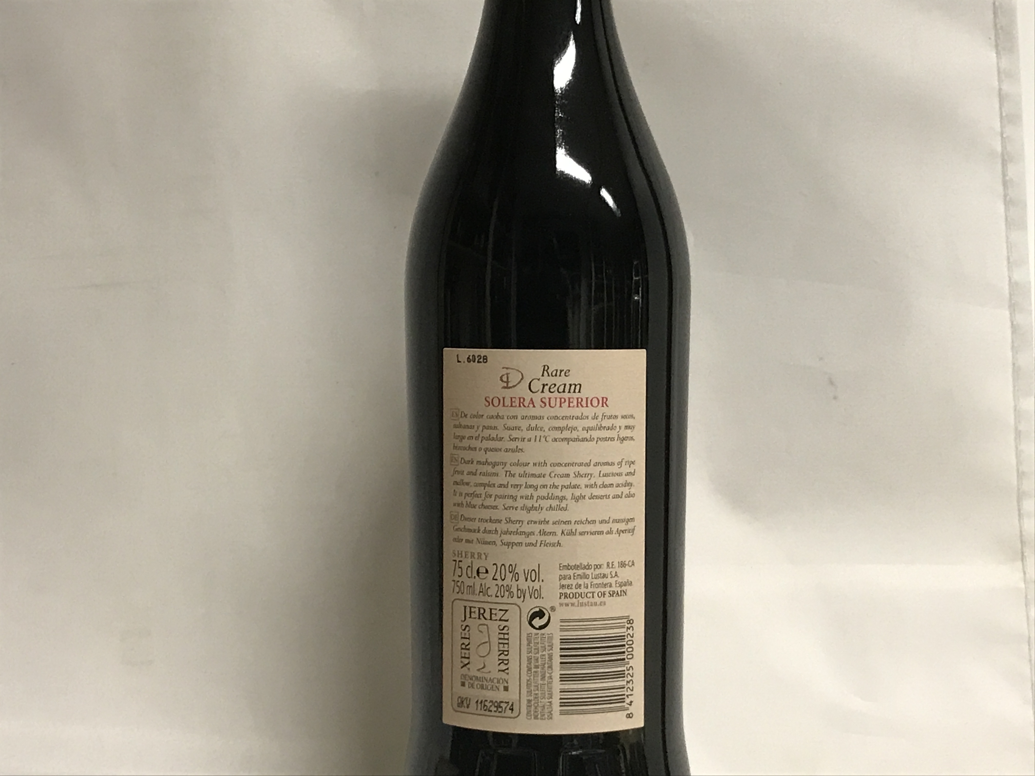 Sherry Lustau Rare Cream Solera Superior